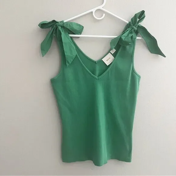 Maeve Anthropologie Rafaela bow tie tank top in green
Women’s size L - Picture 2 of 5